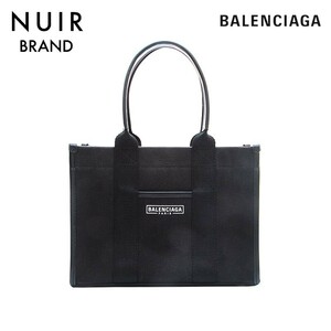 【先着50名限定クーポンを配布中!!】 バレンシアガ BALENCIAGA ハンドバッグ ロゴ キャンバス ブラック