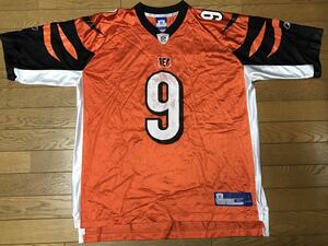 NFL CINCINNATI BENGALS #9 CARSON PALMER AUTOGRAPH JERSEY (Reebok) size-XL(着丈81身幅70) 中古 送料無料 NCNR