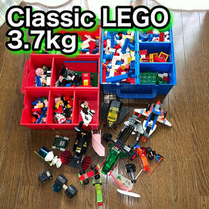 ★ 1円スタート　LEGO レゴ 3.7kg オールドレゴ　ミニフィグ　大量　まとめ　パーツ　ジャンク品 100サイズ　ebay
