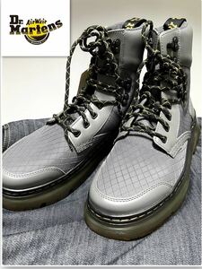 新品ドクターマーチン Dr Martens ★TARIK TG 編上げブーツ ガンメタル UK８ 参考サイズ27㎝ USM９ USＷ10