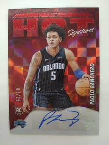 PANINI 2022-23 NBA HOOPS No.HSR-PBC PAOLO BANCHERO HOT Signatures RC AUTO RED PARALLEL 07/25 特価 パオロ バンケロ 直筆サイン