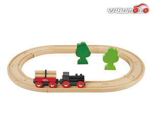 ブリオ 木製レール 小さな森の基本レールセット 機関車 2歳～ 33042 知育玩具 お祝い ギフト プレゼント
