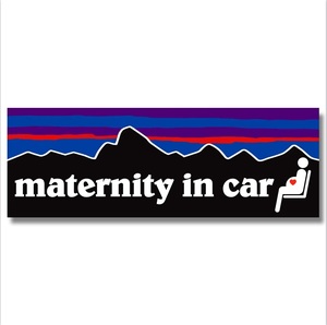 P【maternity in car】妊婦マークマグネットステッカー