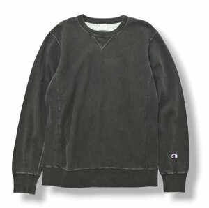 ★美色 チャンピオン champion リバースウィーブ REVERSE WEAVE スウェット L ダーク グレー 前V ガゼット 裏パイル スエット トレーナー★