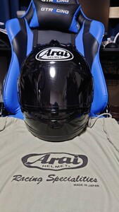 アライ Arai RX-7X ヘルメット フルフェイスヘルメット グラスブラック レーシングスポイラー 付き Lサイズ チークパッド Mサイズ