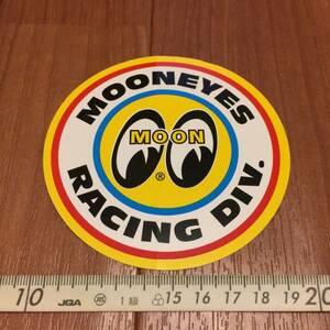 MOONEYES レ－シング ディビジョン ステッカー 10cm サイドウインドーに ムーンアイズ シール デカール moon eyes racing division USA
