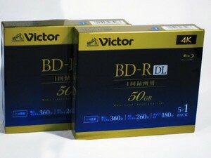 ■　Victor　ビデオ用　6倍速 BD-R DL　50GB　6枚パック　２個セット　(VBR260RP6J5)