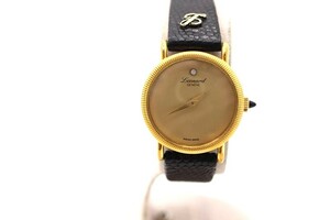 Leonard　レオナール　手巻き　時計　ゴールド×ブラック　GENEVE　709　2　レディース　稼働