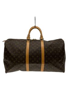 LOUIS VUITTON◆キーポル55_モノグラム・キャンバス_BRW/PVC/BRW