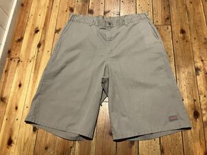 Dickies USA輸入　w36 グレー　ハーフパンツ　100円スタート　売り切り　ショートパンツ 古着 ワークパンツ ディッキーズ 