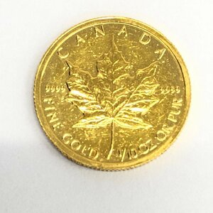K24IG　カナダ　メイプルリーフ金貨　1/10oz　総重量3.1g【CDAL2002】