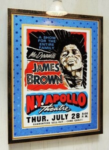 ジェームス・ブラウン/1966/アポロ シアター/ライブ ポスター/James Brown/JB/Mr.Dynamite/ゲロッパ/セックスマシーン/Sex Machine