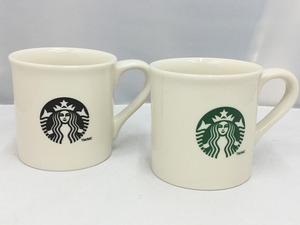 【1円スタート】 スターバックス STARBACKS マグカップ ２点セット 白系