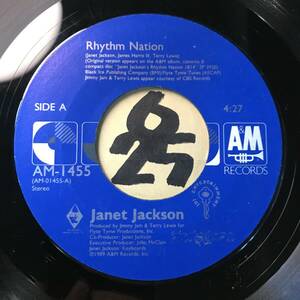 試聴 JANET JACKSON RHYTHM NATION VOCAL / INST 両面EX+