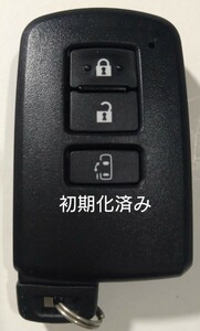 初期化済トヨタ純正スマートキー3ボタン基盤番号231451-0010 007-AC047 14FAD新品電池サービス①