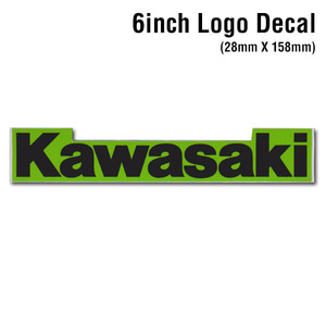 ディコール カワサキ 6インチ ロゴ ステッカー D