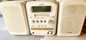 ビクター CD MD カセット ミニコンポ CA-UXQX1-W