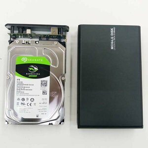 e)Seagate シーゲート ハードディスク 外付けUSB接続 HDD BarraCuda 8TB ST8000DM004-2CX188 中古 ※現状お渡し エラー無し データ消去済み