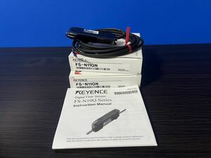 KEYENCE キーエンス ファイバアンプ　ケーブルタイプ子機NPN FS-N11QN 2個セット