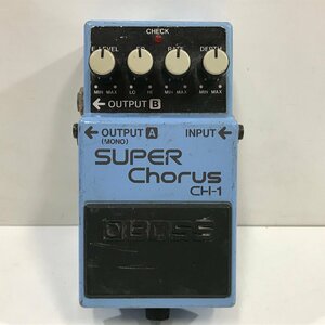 BOSS CH-1 SUPER Chorus コーラス エフェクター 《音出し確認済・破損箇所あり》 ボス ギターコンパクトエフェクター ◆