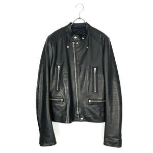 LANVIN(ランバン) Leather Biker Jacket (black) 3