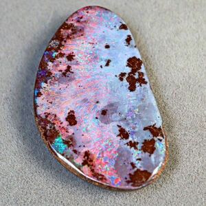 26.600ct 天然ボルダーオパール オーストラリア 遊色抜群 高品質 〔Australia Boulder opal 宝石 jewelry 天然 natural 裸石 loose〕