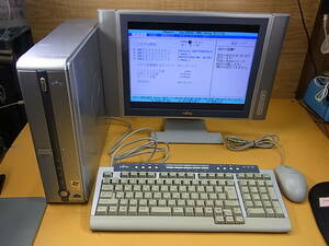 □Bg/932☆富士通 FUJITSU☆15型デスクトップパソコン CE11A☆FMVCE11A☆Athron 1.1GHz☆メモリ251MB☆HDDあり/OSなし☆ジャンク