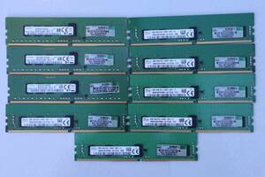E6986 Y【9枚セット】HPE / SKhynix KOREA / SAMSUNG 合計72GB(8GB×9枚) 8GB 1RX8 PC4-2400Tメモリーサーバ・HP ProLiant DL360 Gen9 取外