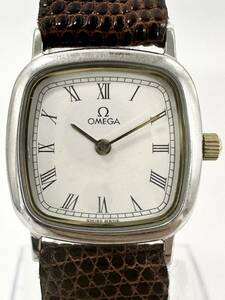 【4R11】1円スタート OMEGA / Cal.1458 オメガ クオーツ 白色文字盤 レディース 腕時計