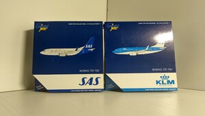 1/400 Gemini Jets ジェミニ ジェッツ KLM Airlines / SAS Scandinabian Airlines / BOEING B737-700 旅客機 2機セット