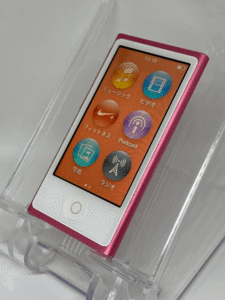 【新品バッテリー交換済み nanoシリーズ最終モデル】 Apple iPod nano 第7世代 16GB ピンク 中古品 【完動品 生産終了品 1円スタート】