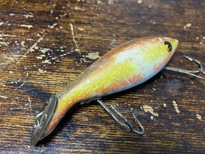 20s Heddon Tadppoly ウッド!! 希少モデル!! オールド!! グラスアイ!! Lリグ!! レインボー!! /オールドへドン タドポリー オールドタックル