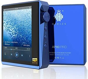 Bluetooth付きHIDIZSAP80 PRO MP3プレーヤー、LDAC/aptX/FLAC/Hi-Resオーディオ/FMラジオ付き ロス