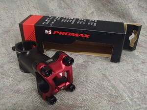 PROMAX / DA-751NCステム 31.8mmハンドルクランプ 75mm ブラック/レッド