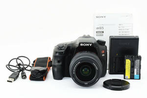 【美品】ソニー SONY α65 +18-55mm レンズキット ミラーレス一眼レフカメラ ♯C7202D700700DFA