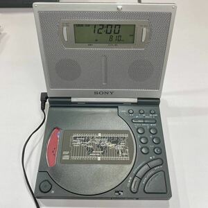 CW35 通電OK SONY ICF-CD2000 FM/AM CDクロックラジオ ポータブルラジオCDプレーヤーソニー