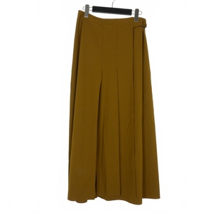 未使用品 スタジオニコルソン STUDIO NICHOLSON PLEATED WRAP SKIRT プリーツ ラップスカート 1 マスタード SNW-989 レディース