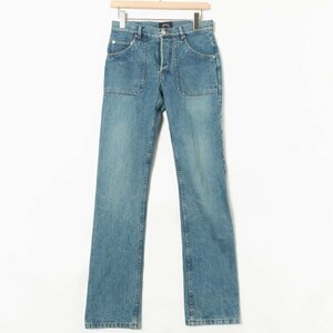 A.P.C アーペーセー 日本製 デニムパンツ ボタンフライ ジーンズ ストレートパンツ ボトムス 26 綿100% コットン ライトブルー カジュアル