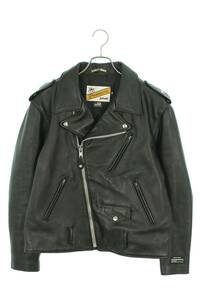 ネイバーフッド ショット 232US26N-JKM01S ONESTAR RIDERS JACKET サイズ:38 バックロゴダブルライダースレザージャケット 中古 BS99