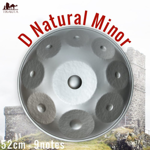 送料無料 ハンドパン スチールパン 打楽器 パーカッション D Natural Minor(52cm 9notes) ソフトケース付属 民族楽器