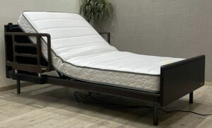 超美品 フランスベッド クォーレックス 電動リクライニングベッド CU-201F 約28.5万 FRANCE BED サイドレール付 シングルベッド 寝具 寝室