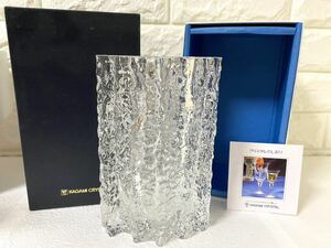カガミクリスタル　KAGAMI CRYSTAL F289 フラワーベース 花瓶 CRYSTAL クリスタルガラス 花器 
