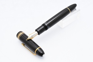 箱付 MONTBLANC MEISTERSTUCK 149 ペン先14C 585 中白 モンブラン マイスターシュテュック 吸入式 万年筆 筆記用具 ■24137