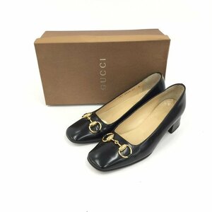 GUCCI　グッチ　パンプス　黒色　箱付き　101　2293　サイズ37C【CDAQ5023】