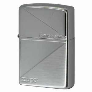 絶版/ヴィンテージ Zippo ジッポー 中古 2023年製造プラチナメッキ サテーナ＆ポリッシュ仕上げ MSC-PT2 [A]使用感少なく状態が良い