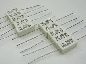 ★☆（管RG014） MICRON セメント抵抗 5W 360Ω 10本セット / NOS Wirewound Resistors 10pcs☆★