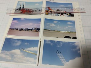 古写真 1986年8月10日 北海道 千歳航空祭 飛行機 6枚 自衛隊 昭和レトロ 個人撮影写真