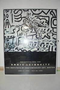 1992年 Annie Leibovitz ×キースヘリング PHOTOGRAPHS 1970-1990 回顧展ポスター/アニーリーボヴィッツ Keith Haring ポップアート