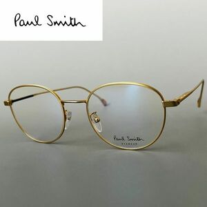 メガネ◆Paul Smith◆ポールスミス オーバル メンズ レディース ゴールド【新品】メタル 眼鏡 金 めがね フルリム イタリア製 軽量