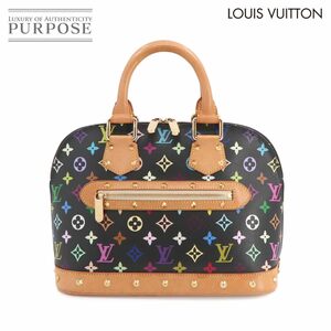 ルイ ヴィトン LOUIS VUITTON モノグラム マルチカラー アルマ ハンド バッグ ノワール M92646 ゴールド 金具 90230516